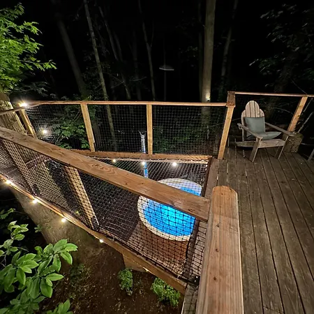 Chata Dans Les Bois Avec Bain Nordique Et Cinema